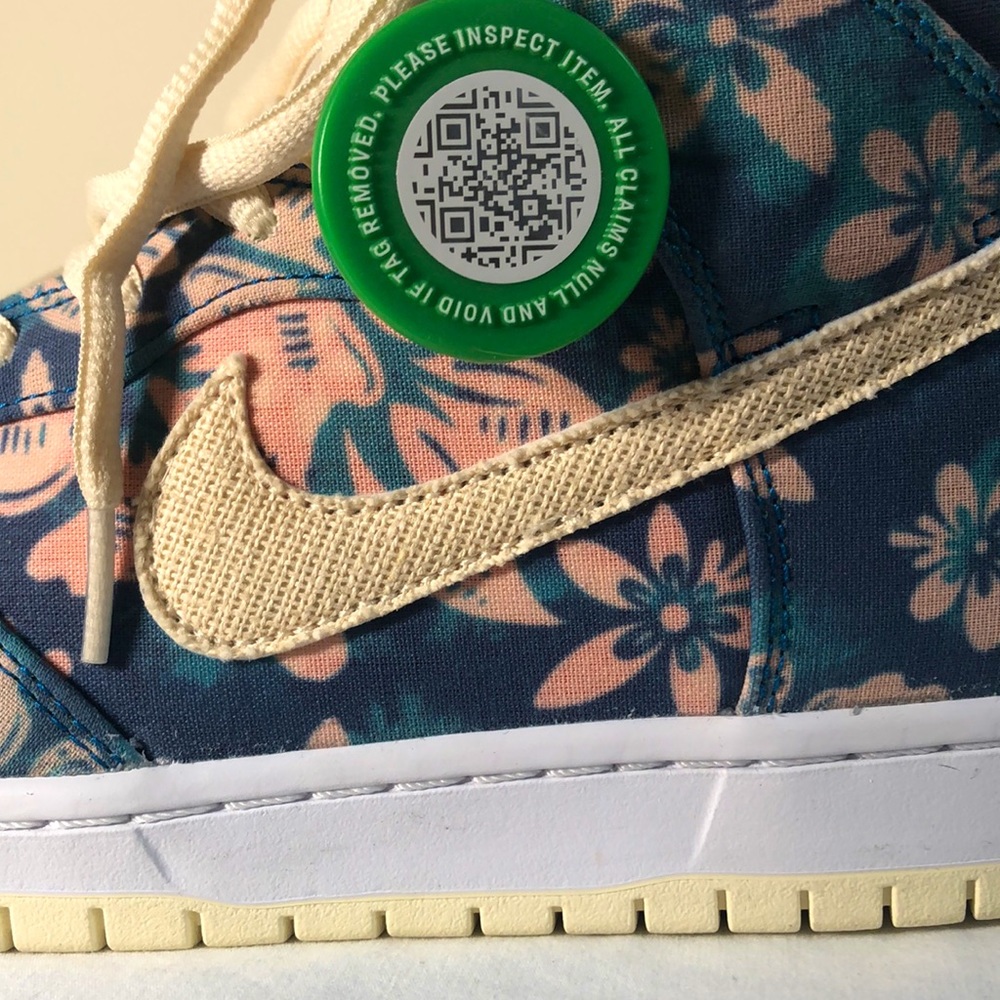 Nike Hi SB Dunk High Pro QS Aquamarine Hawaiian Cream Men’s Shoes Size 10.5 - Picture 13 of 16